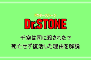 ドクターストーン 死亡キャラ一覧まとめ 石化や復活した者も解説 漫動ブレンド